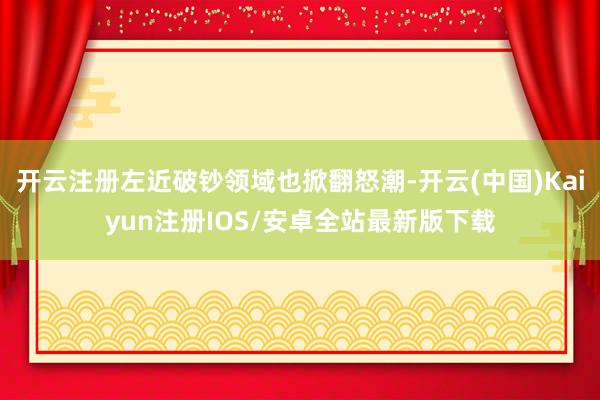 开云注册左近破钞领域也掀翻怒潮-开云(中国)Kaiyun注册IOS/安卓全站最新版下载