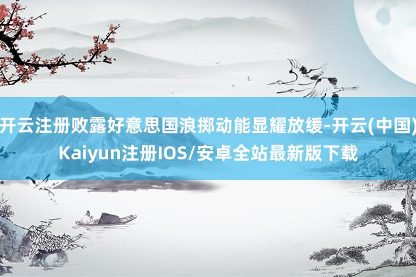 开云注册败露好意思国浪掷动能显耀放缓-开云(中国)Kaiyun注册IOS/安卓全站最新版下载