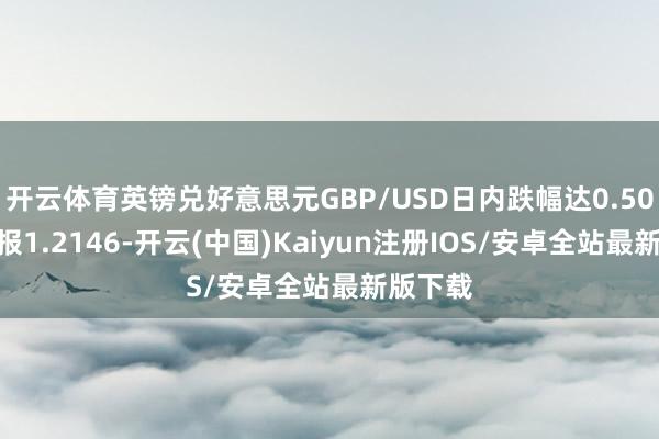 开云体育英镑兑好意思元GBP/USD日内跌幅达0.50%,现报1.2146-开云(中国)Kaiyun注册IOS/安卓全站最新版下载